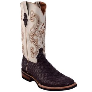 Ferrini Men’s Anteater Print Leather Boots Sz 10.5